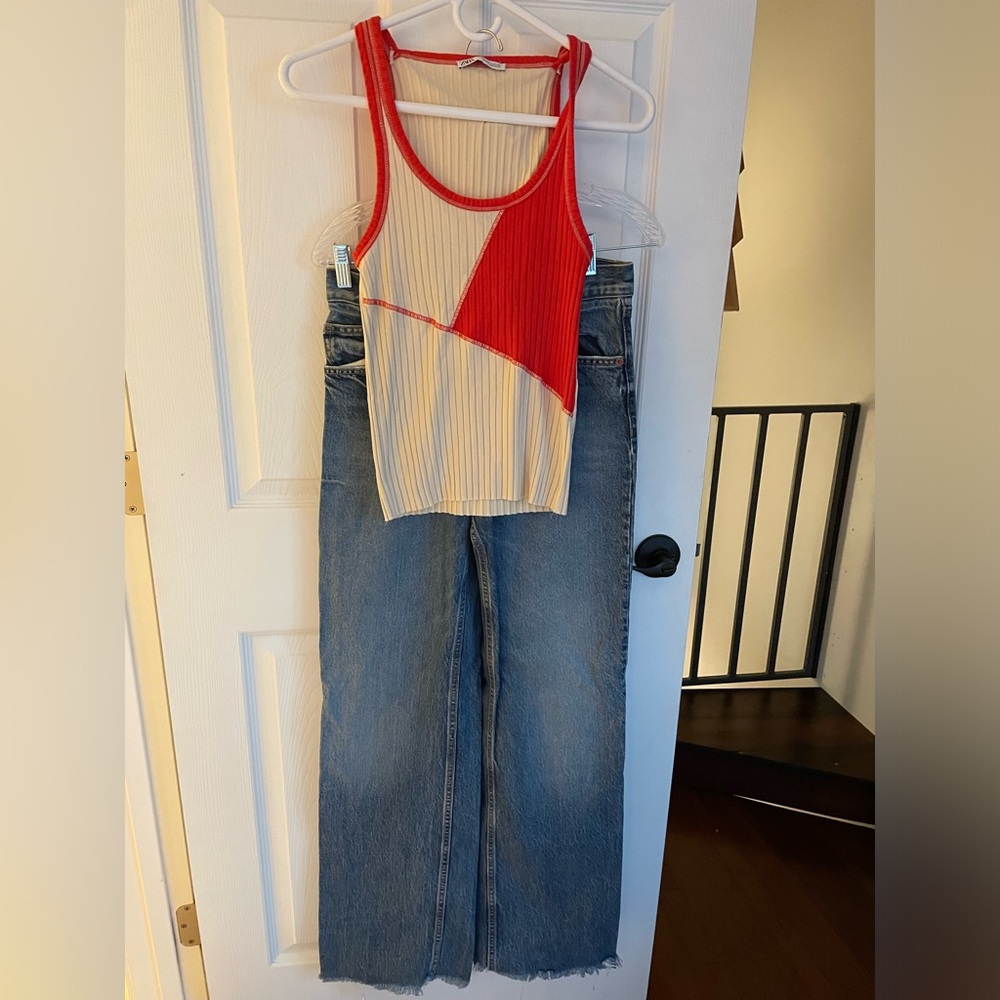 Zara Jeans and Tank top set